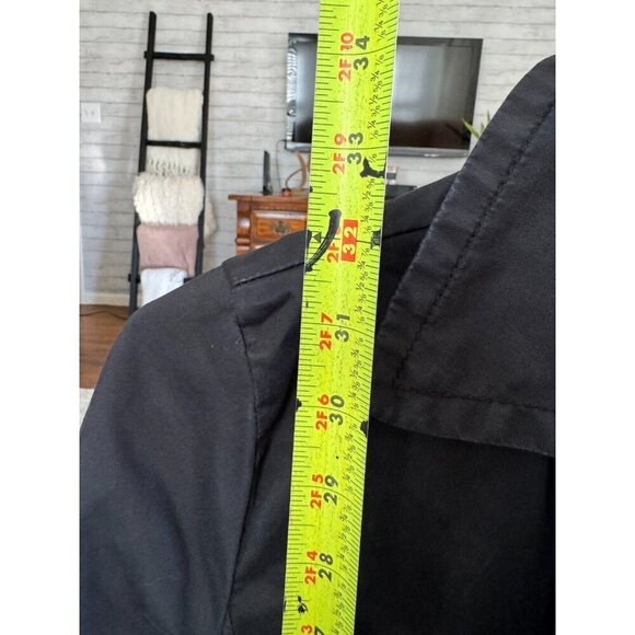 Old Navy Black Lightweight Trenchcoat Jacket Women's Size Small - Picture 4 of 5